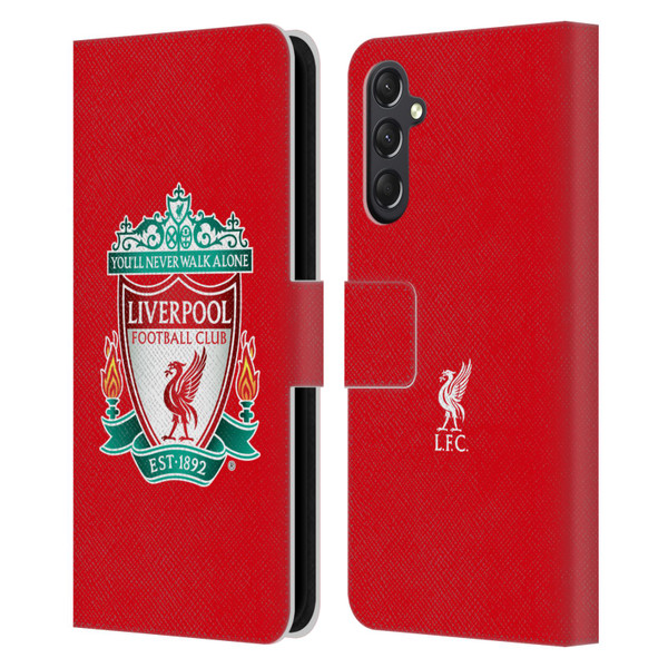 Liverpool Football Club Crest 1 Red 1 Leather Book Wallet Case Cover For Samsung Galaxy A24 4G / M34 5G