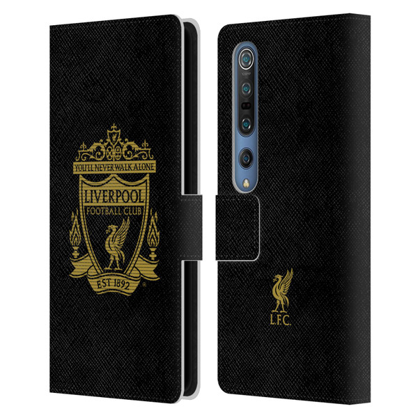 Liverpool Football Club Crest 2 Black 2 Leather Book Wallet Case Cover For Xiaomi Mi 10 5G / Mi 10 Pro 5G