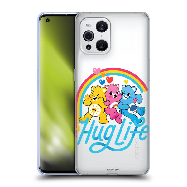 Care Bears Graphics Group Hug Life Soft Gel Case for OPPO Find X3 / Pro