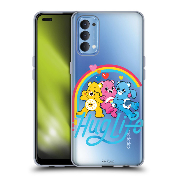 Care Bears Graphics Group Hug Life Soft Gel Case for OPPO Reno 4 5G