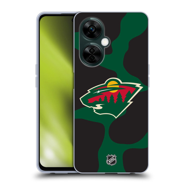 NHL Minnesota Wild Cow Pattern Soft Gel Case for OnePlus Nord N30