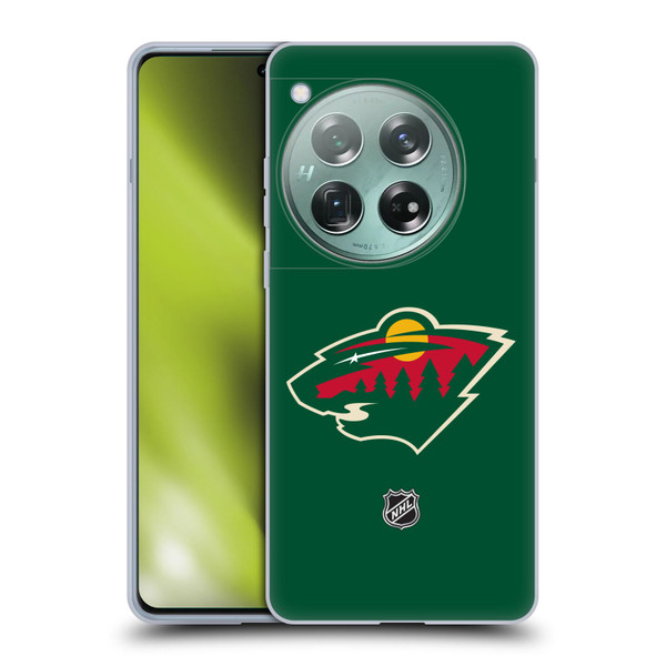 NHL Minnesota Wild Plain Soft Gel Case for OnePlus 12