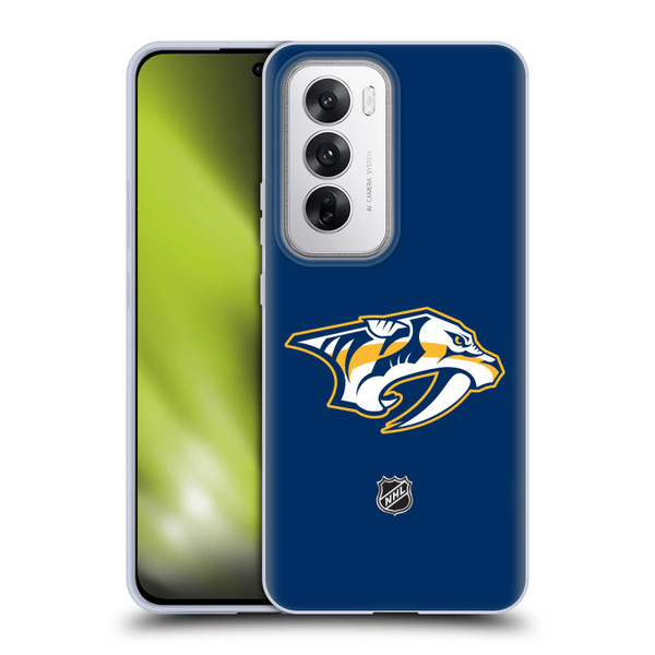NHL Nashville Predators Plain Soft Gel Case for OPPO Reno12 5G