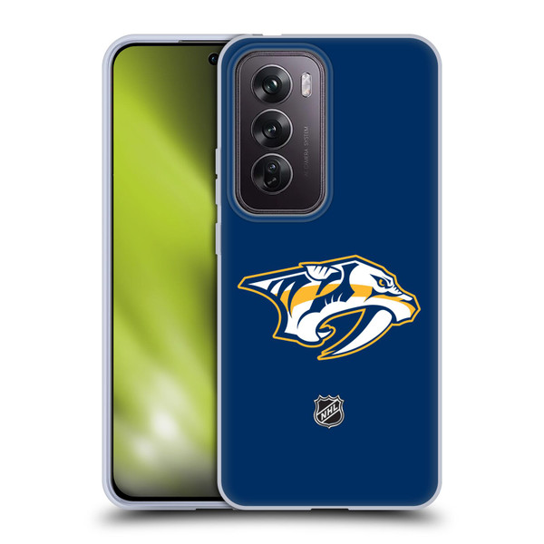 NHL Nashville Predators Plain Soft Gel Case for OPPO Reno12 Pro 5G
