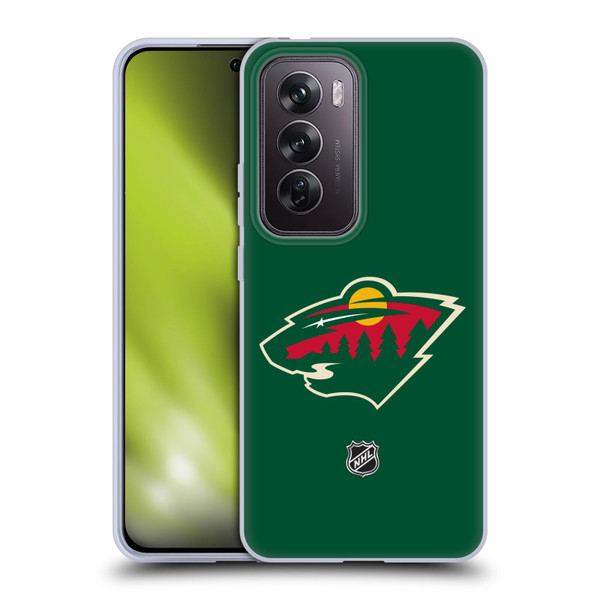NHL Minnesota Wild Plain Soft Gel Case for OPPO Reno12 Pro 5G