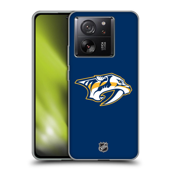 NHL Nashville Predators Plain Soft Gel Case for Xiaomi 13T 5G / 13T Pro 5G