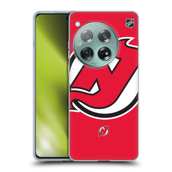 NHL New Jersey Devils Oversized Soft Gel Case for OnePlus 12