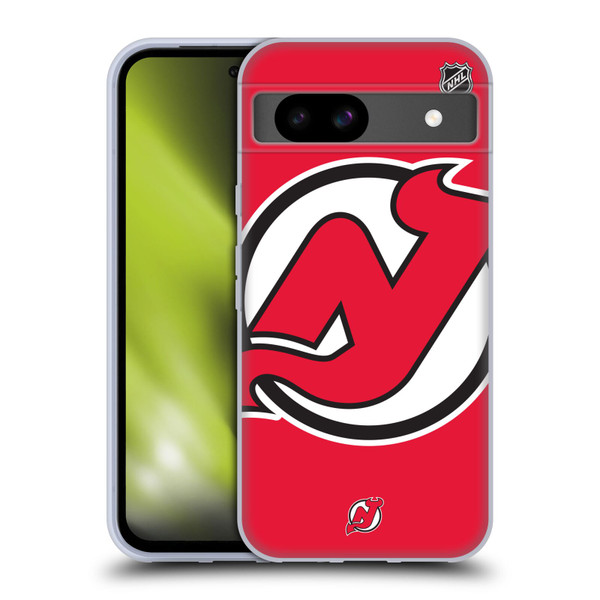 NHL New Jersey Devils Oversized Soft Gel Case for Google Pixel 8a