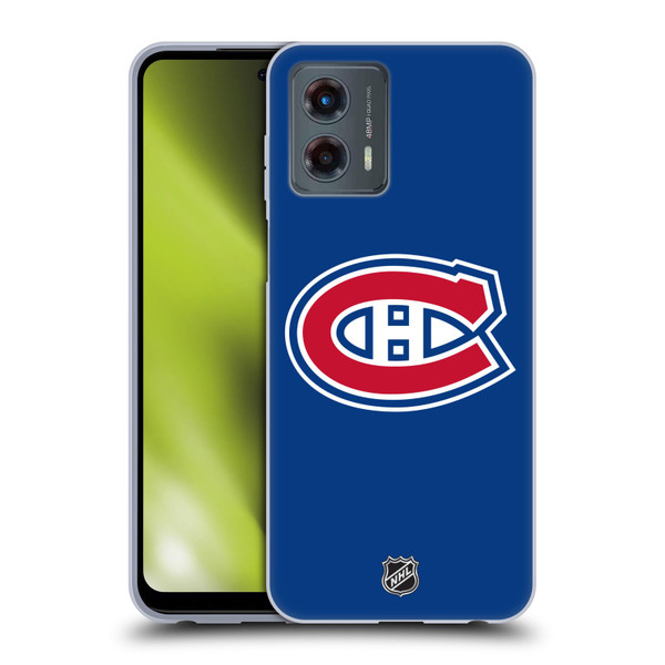 NHL Montreal Canadiens Plain Soft Gel Case for Motorola Moto G (2023)
