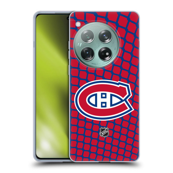 NHL Montreal Canadiens Net Pattern Soft Gel Case for OnePlus 12