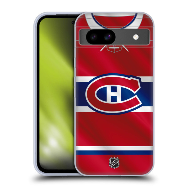 NHL Montreal Canadiens Jersey Soft Gel Case for Google Pixel 8a
