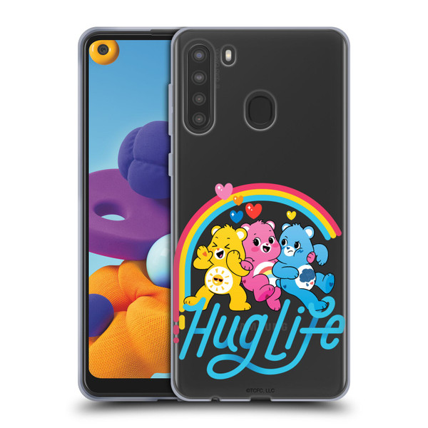 Care Bears Graphics Group Hug Life Soft Gel Case for Samsung Galaxy A21 (2020)