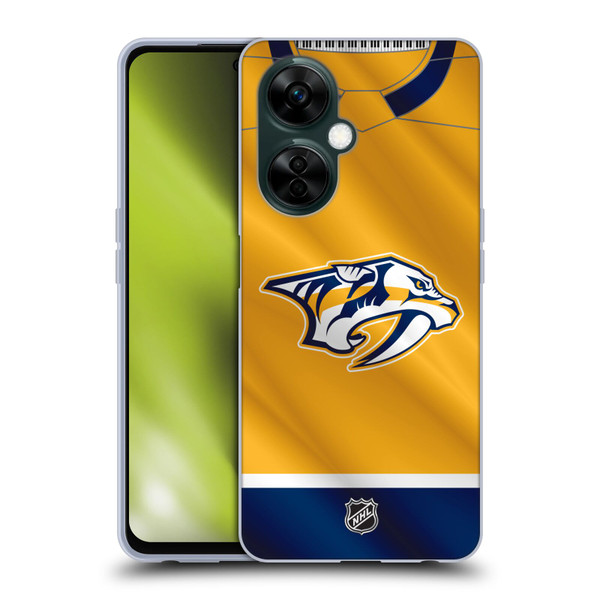 NHL Nashville Predators Jersey Soft Gel Case for OnePlus Nord N30