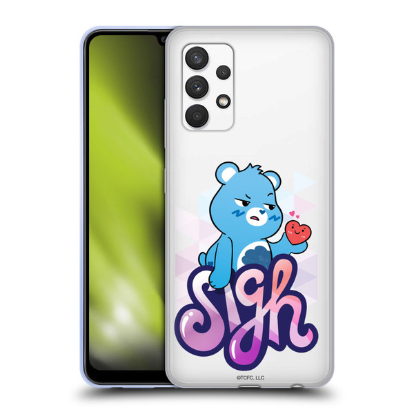 Care Bears Graphics Grumpy Soft Gel Case for Samsung Galaxy A32 (2021)
