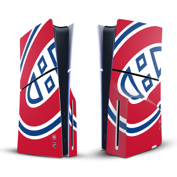 NHL Montreal Canadiens Oversized Vinyl Sticker Skin Decal Cover for Sony PS5 Slim Disc Edition Console