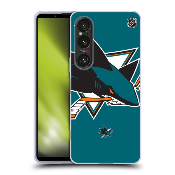 NHL San Jose Sharks Oversized Soft Gel Case for Sony Xperia 1 VI 5G