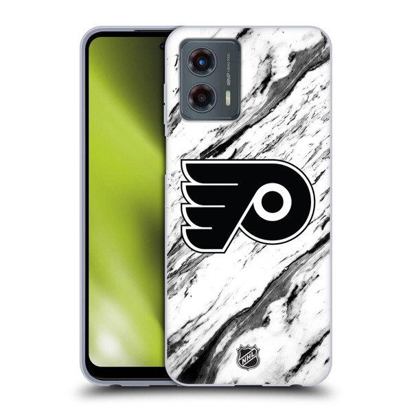 NHL Philadelphia Flyers Marble Soft Gel Case for Motorola Moto G (2023)