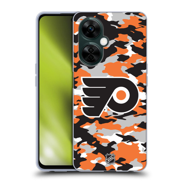 NHL Philadelphia Flyers Camouflage Soft Gel Case for OnePlus Nord N30