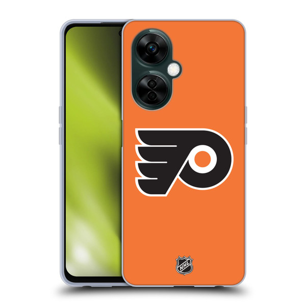 NHL Philadelphia Flyers Plain Soft Gel Case for OnePlus Nord N30