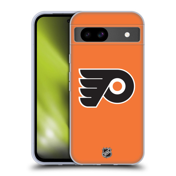 NHL Philadelphia Flyers Plain Soft Gel Case for Google Pixel 8a