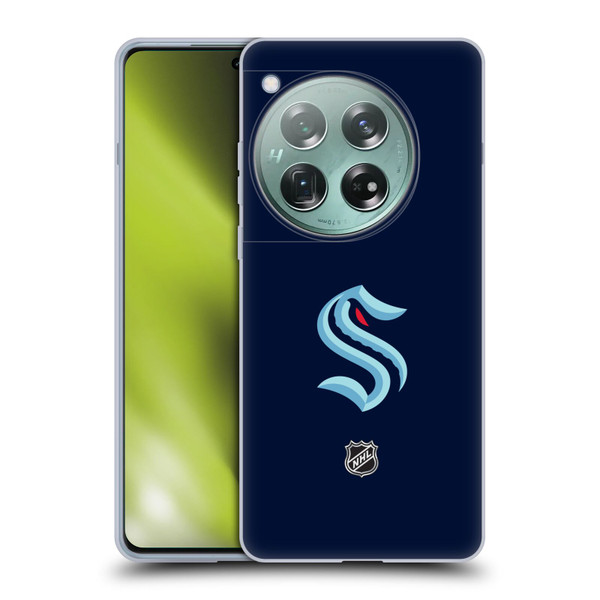 NHL Seattle Kraken Plain Soft Gel Case for OnePlus 12