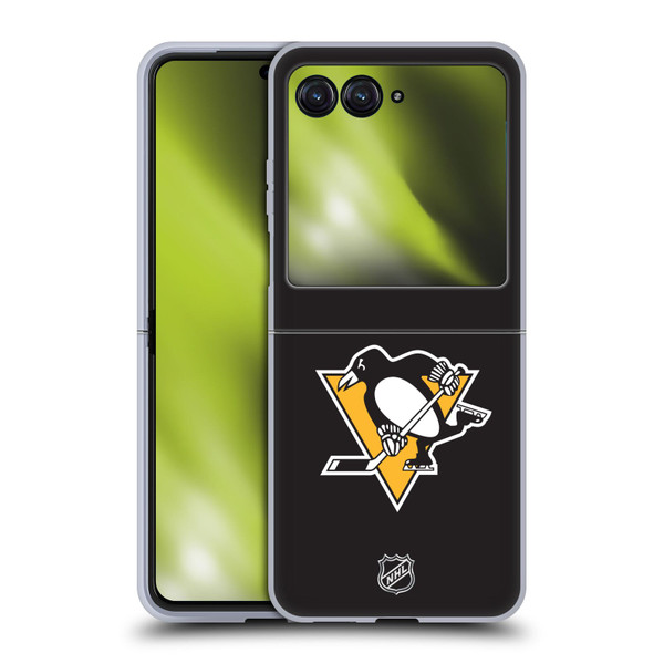 NHL Pittsburgh Penguins Plain Soft Gel Case for Motorola Razr 40 Ultra / Razr+ 2023