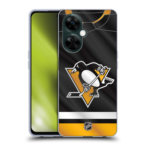 NHL Pittsburgh Penguins Jersey Soft Gel Case for OnePlus Nord N30