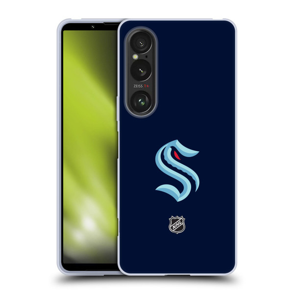 NHL Seattle Kraken Plain Soft Gel Case for Sony Xperia 1 VI 5G