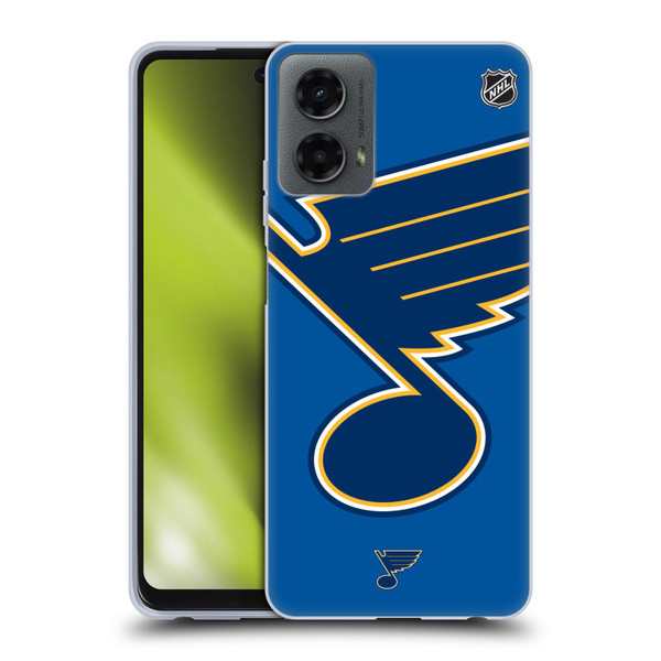 NHL St Louis Blues Oversized Soft Gel Case for Motorola Moto G (2024)