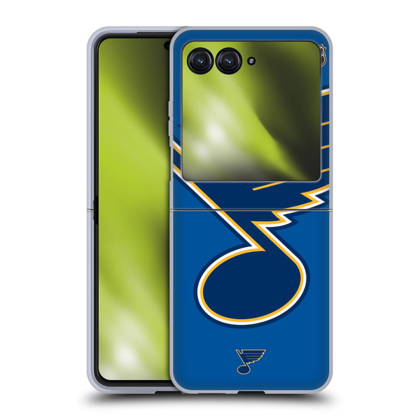 NHL St Louis Blues Oversized Soft Gel Case for Motorola Razr 40 Ultra / Razr+ 2023