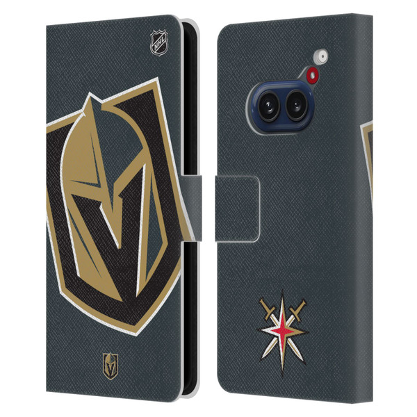 NHL Vegas Golden Knights Oversized Leather Book Wallet Case Cover For Nothing Phone (2a)