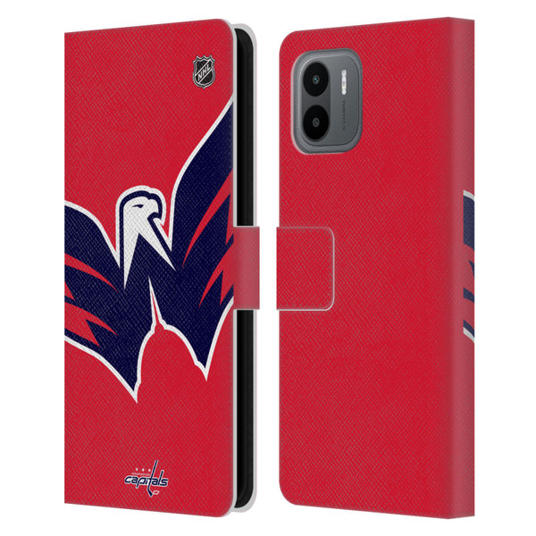 NHL Washington Capitals Oversized Leather Book Wallet Case Cover For Xiaomi Redmi A2