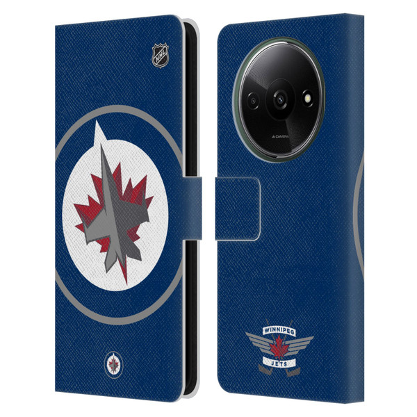 NHL Winnipeg Jets Oversized Leather Book Wallet Case Cover For Xiaomi Redmi A3
