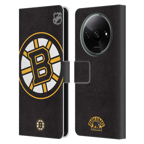 NHL Boston Bruins Oversized Leather Book Wallet Case Cover For Xiaomi Redmi A3