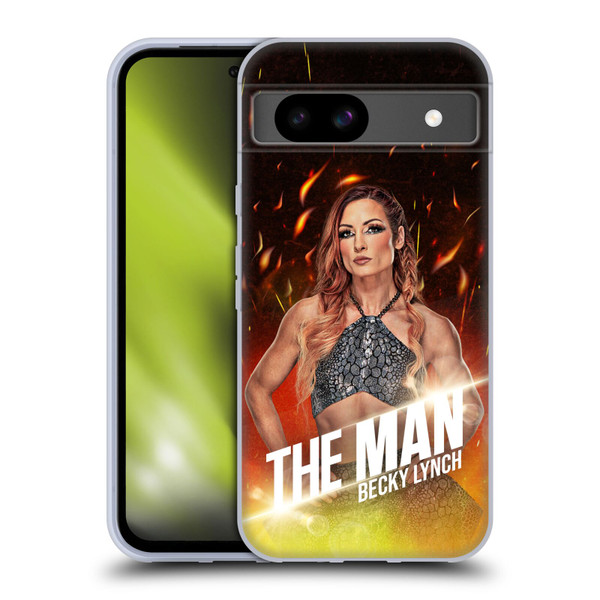 WWE Becky Lynch The Man Portrait Soft Gel Case for Google Pixel 8a