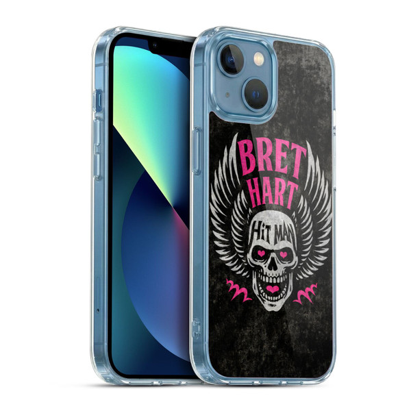WWE Bret Hart Hitman Skull Soft Gel Case for Apple iPhone 13 Mini & MagSafe