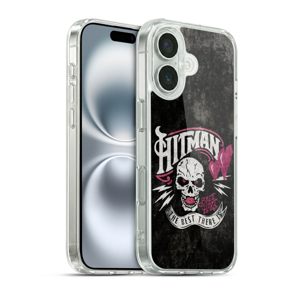 WWE Bret Hart Hitman Logo Soft Gel Case for Apple iPhone 16 & MagSafe