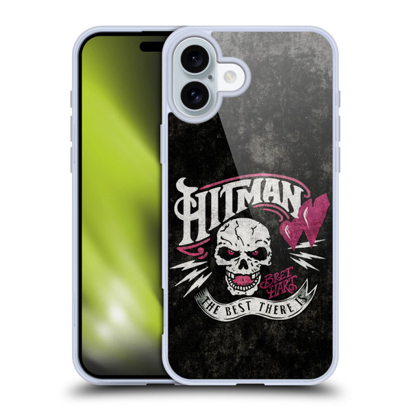 WWE Bret Hart Hitman Logo Soft Gel Case for Apple iPhone 16 Plus
