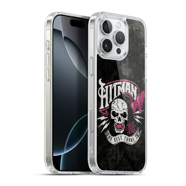WWE Bret Hart Hitman Logo Soft Gel Case for Apple iPhone 16 Pro Max & MagSafe