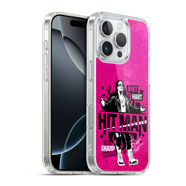 WWE Bret Hart Hitman Soft Gel Case for Apple iPhone 16 Pro & MagSafe