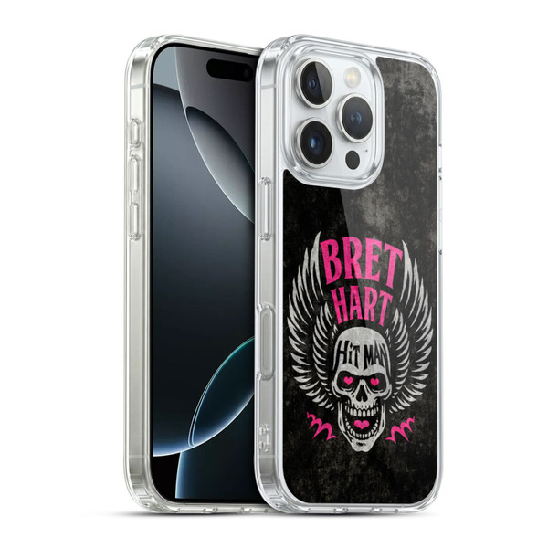 WWE Bret Hart Hitman Skull Soft Gel Case for Apple iPhone 16 Pro & MagSafe