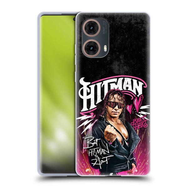 WWE Bret Hart Hitman Graphics Soft Gel Case for Motorola Moto G85