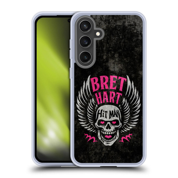 WWE Bret Hart Hitman Skull Soft Gel Case for Samsung Galaxy S24 FE