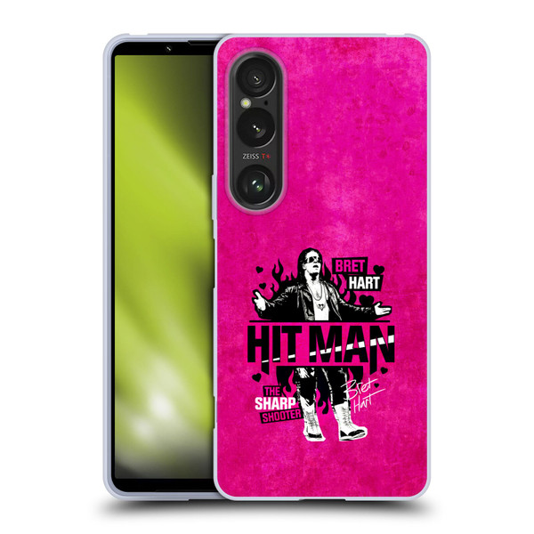 WWE Bret Hart Hitman Soft Gel Case for Sony Xperia 1 VI 5G