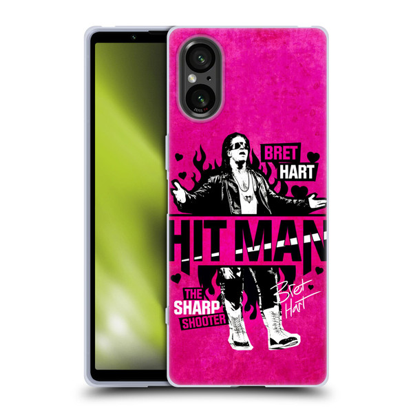 WWE Bret Hart Hitman Soft Gel Case for Sony Xperia 5 V 5G