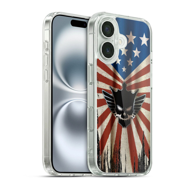 WWE Cody Rhodes Distressed Flag Soft Gel Case for Apple iPhone 16 & MagSafe