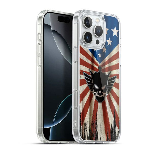 WWE Cody Rhodes Distressed Flag Soft Gel Case for Apple iPhone 16 Pro Max & MagSafe