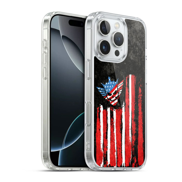 WWE Cody Rhodes Superstar Flag Soft Gel Case for Apple iPhone 16 Pro & MagSafe