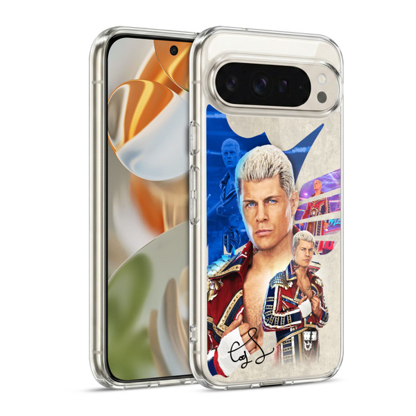 WWE Cody Rhodes Superstar Graphics Soft Gel Case for Google Pixel 9 / Pixel 9 Pro
