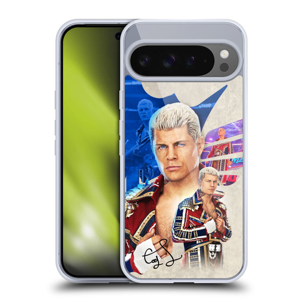 WWE Cody Rhodes Superstar Graphics Soft Gel Case for Google Pixel 9 Pro XL